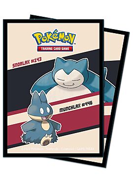 Sleeves Pokémon Snorlax and Munchlax (65ct)